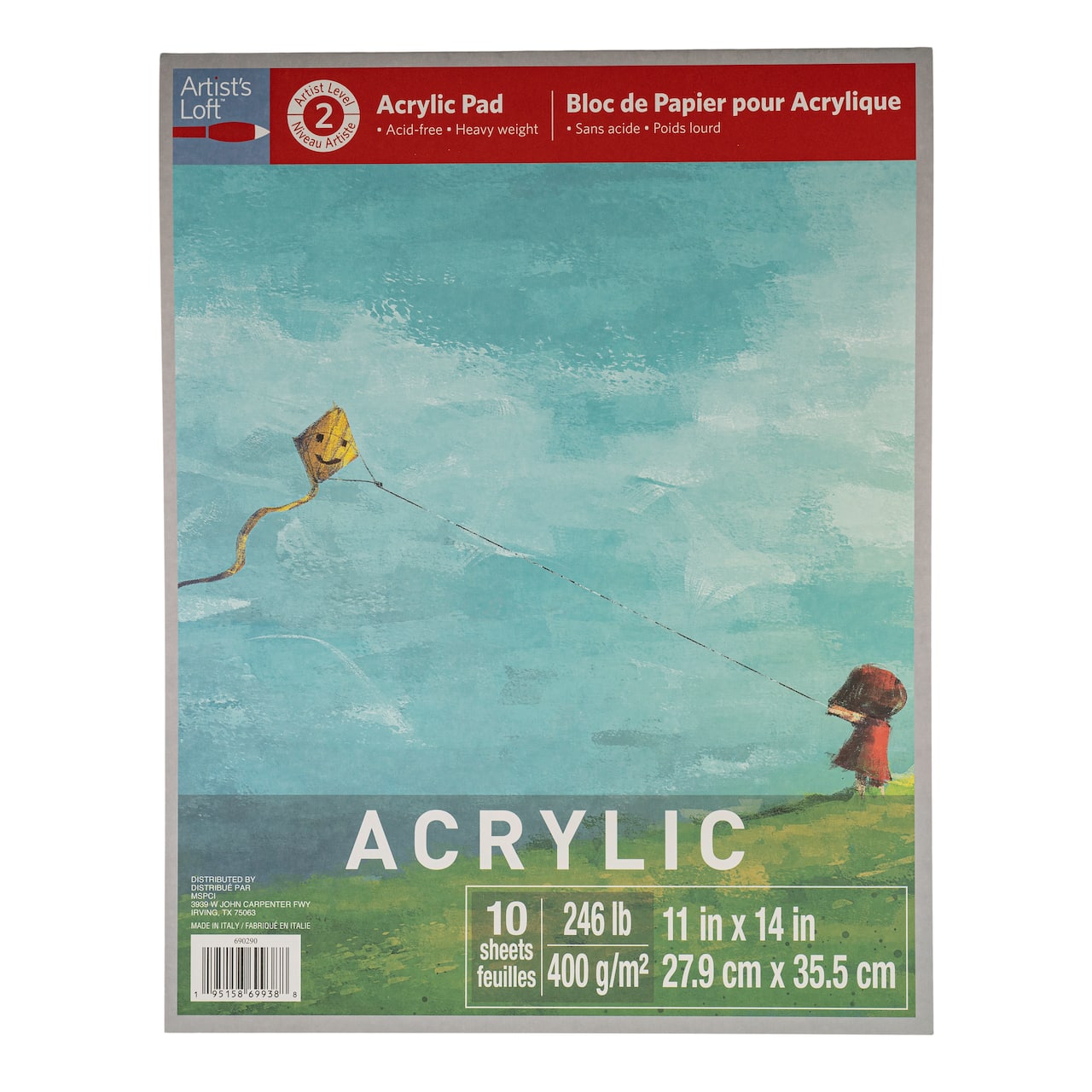 12 Pack: Acrylic Paper Pad by Artist's Loft™, 11" x 14"